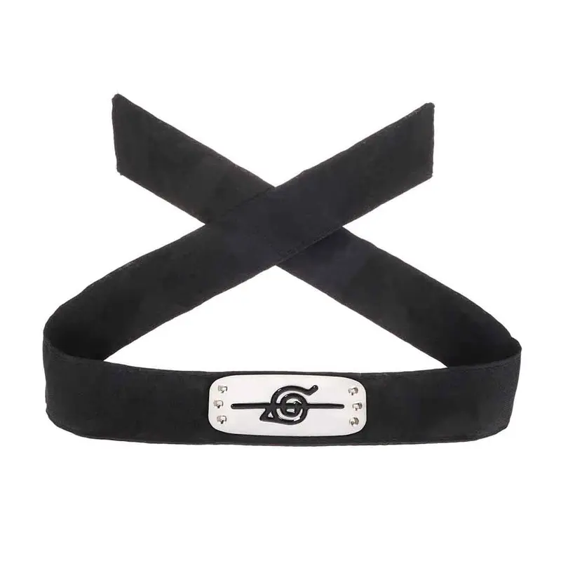 Naruto Shippuden - Akatsuki Ninja Stirnband - mit durchgestrichenem Wappen - Dorf wählbar