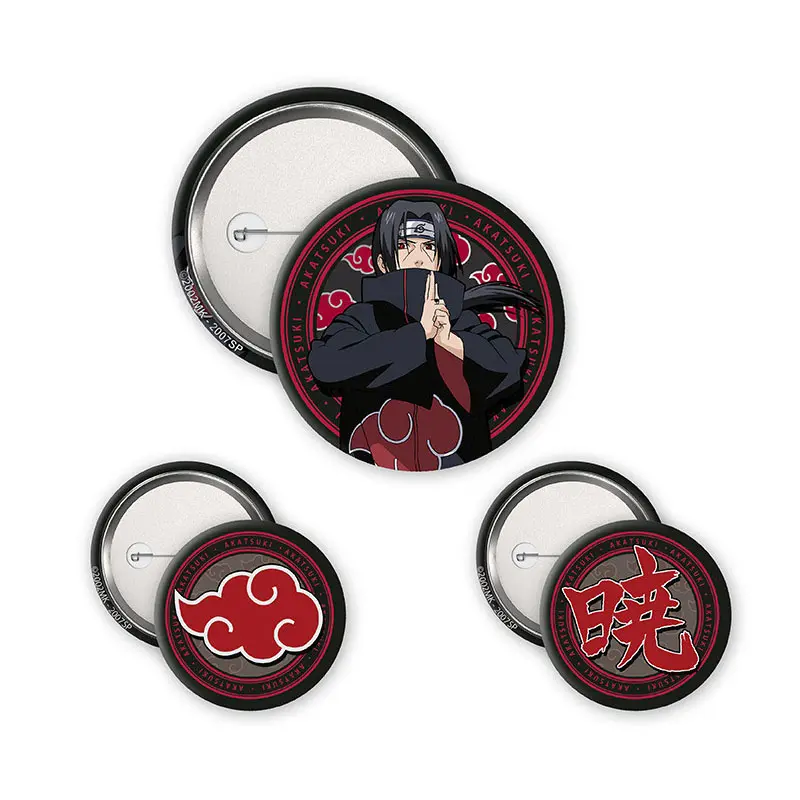 Naruto Shippuden - Itachi & Akatsuki - Badge Pack (3-teilig) - 5cm/3,2cm - ABYstyle
