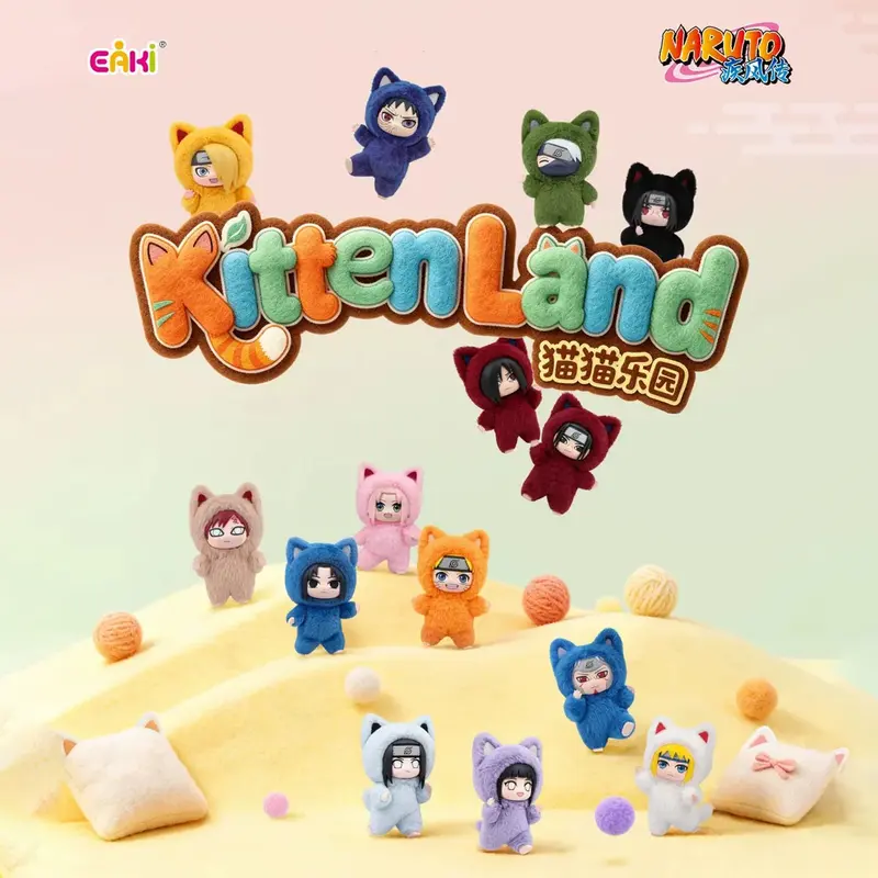 Naruto Shippuden - "Kitten Land" Chibi Plüschfigur Blind Box - Einzelbox - 11cm - EAKI