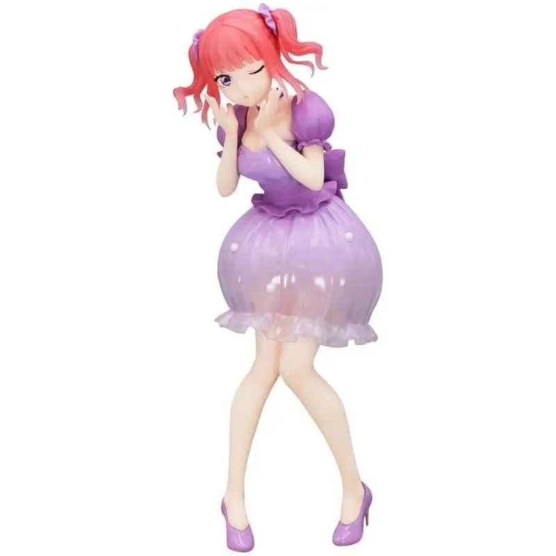 Nino Nakano in lila Kleid, The Quintessential Quintuplets Sammelfigur, 21 cm - FuRyu