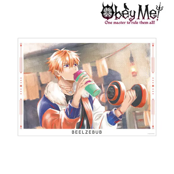 Obey Me! Ani-Art Aqua Label Poster Beelzebub