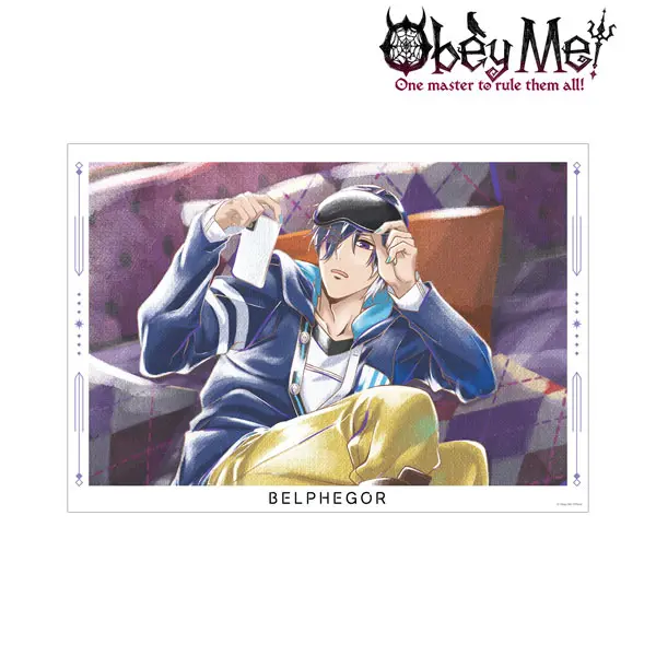 Obey Me! Ani-Art Aqua Label Poster Belphegor