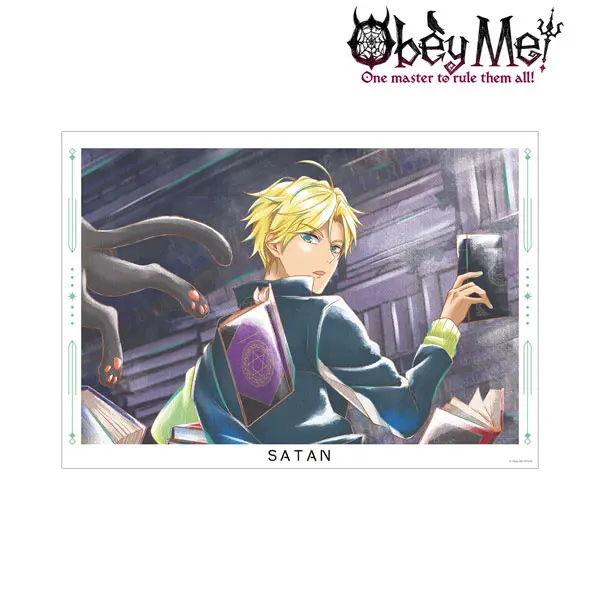 Obey Me! Ani-Art Aqua Label Poster Satan