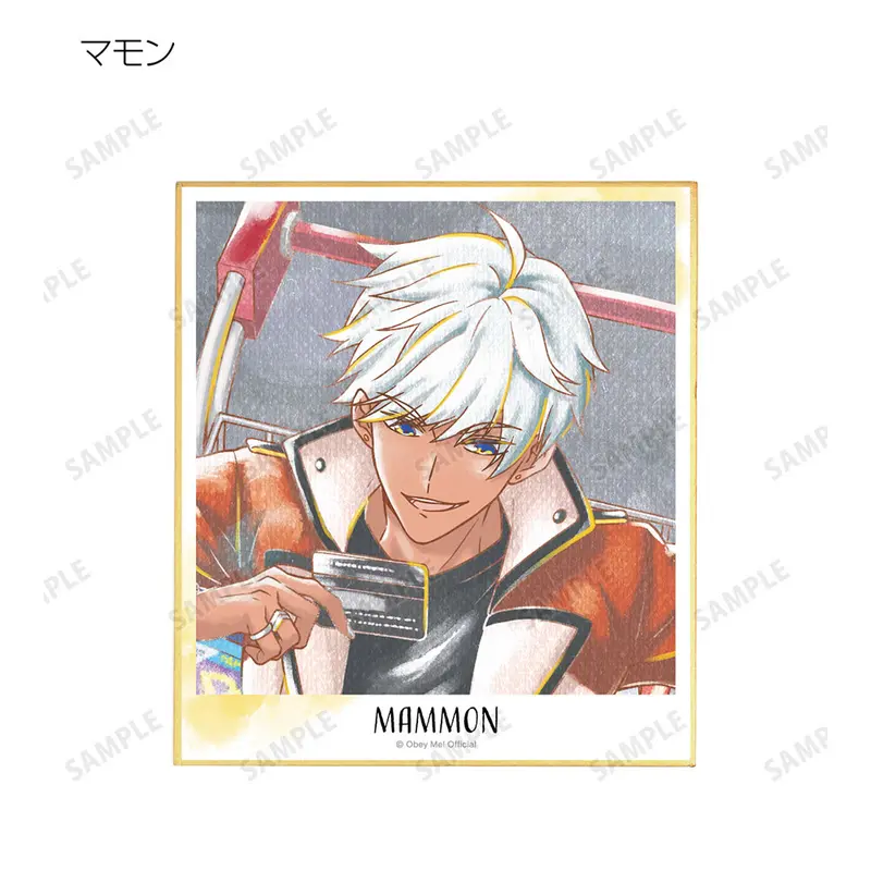 Obey Me! Ani-Art Aqua Label Shikishi Mammon