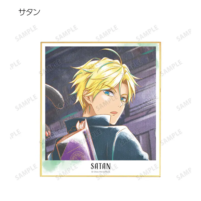 Obey Me! Ani-Art Aqua Label Shikishi Satan