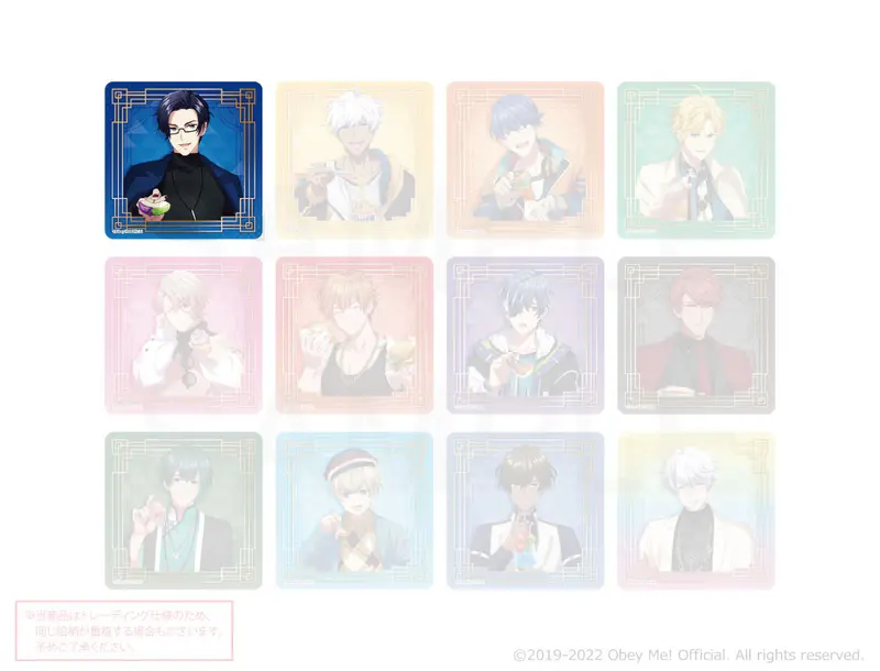 Obey Me! x mixx garden Dokidoki Cafe Meguri in Human World Untersetzer Lucifer