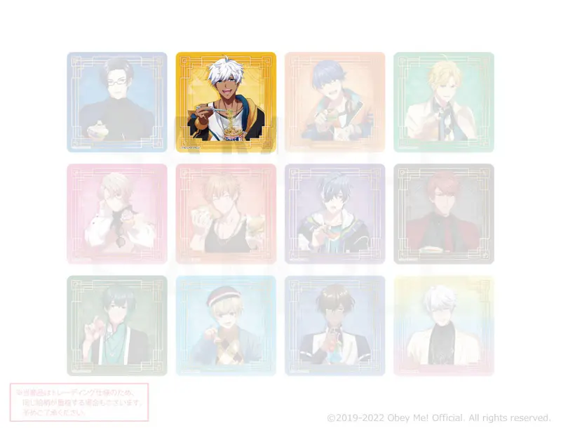 Obey Me! x mixx garden Dokidoki Cafe Meguri in Human World Untersetzer Mammon