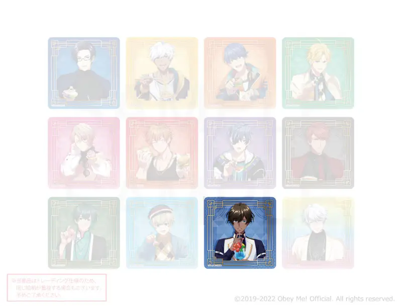 Obey Me! x mixx garden Dokidoki Cafe Meguri in Human World Untersetzer Simeon