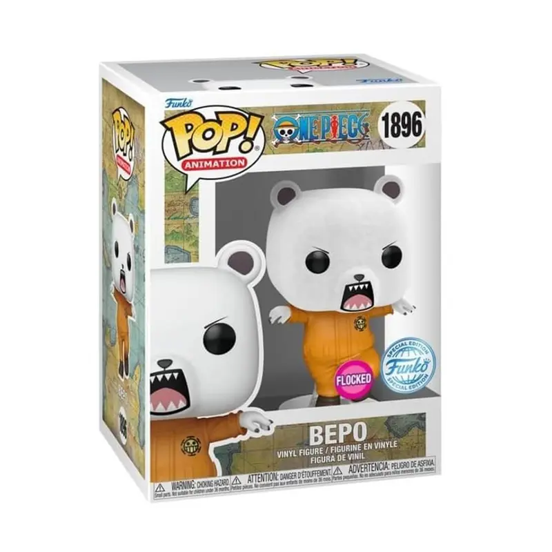 One Piece - Bepo Beflockt - Funko Pop! #1896 Special Edition - 9,5cm