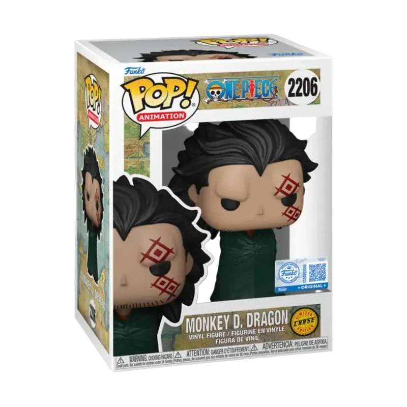 One Piece – Funko POP! – Monkey D. Dragon #2206 Chase Bundle