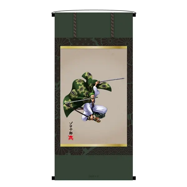 One Piece KirieArt Wallscroll Lorenor Zorro