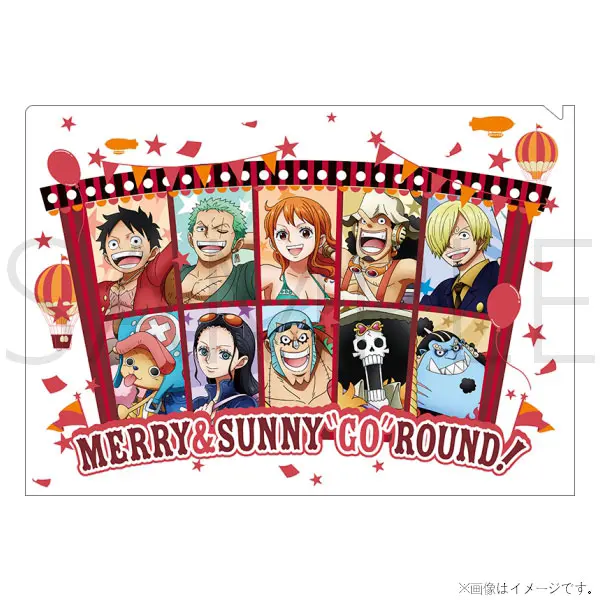 One Piece Merry & Sunny "Go" Round! Clearfile - Mugiwara Store Japan (DIN A4)