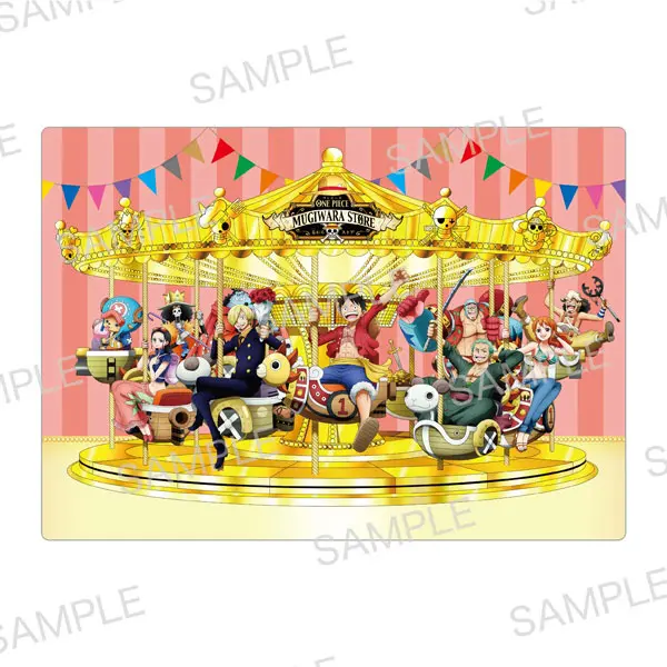 One Piece Merry & Sunny "Go" Round! Shitajiki/Schreibunterlage - Mugiwara Store Japan (DIN A4)