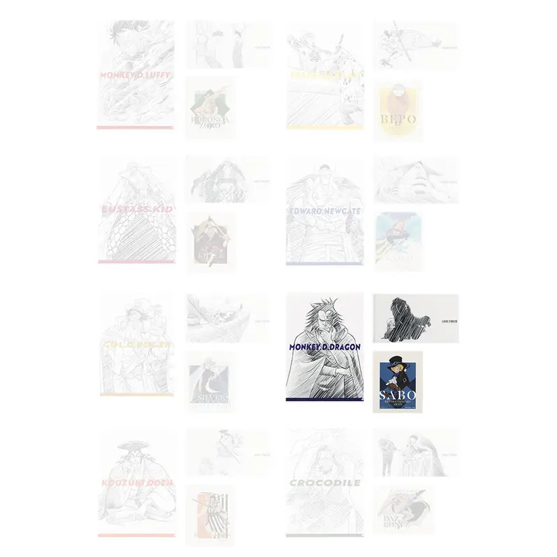 One Piece Monkey D. Dragon & Sabo Merch-Set (Clearfile, Masken-Case & Sticker) - Best Of The Buddy - Kuji