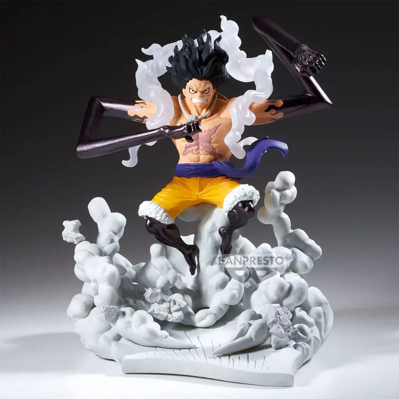 One Piece - Monkey D. Luffy (Ruffy) Gear 4 Snakeman - Senkouzekkei Figur - 15 cm - Banpresto