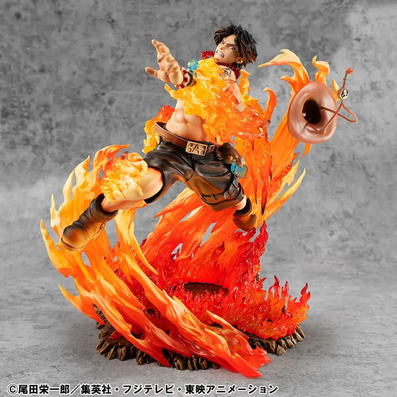 One Piece - Portgas D. Ace - 15th Anniversary Super Limited Reprint - P.O.P Portrait of Pirates NEO-Maximum Figur (MegaHouse)