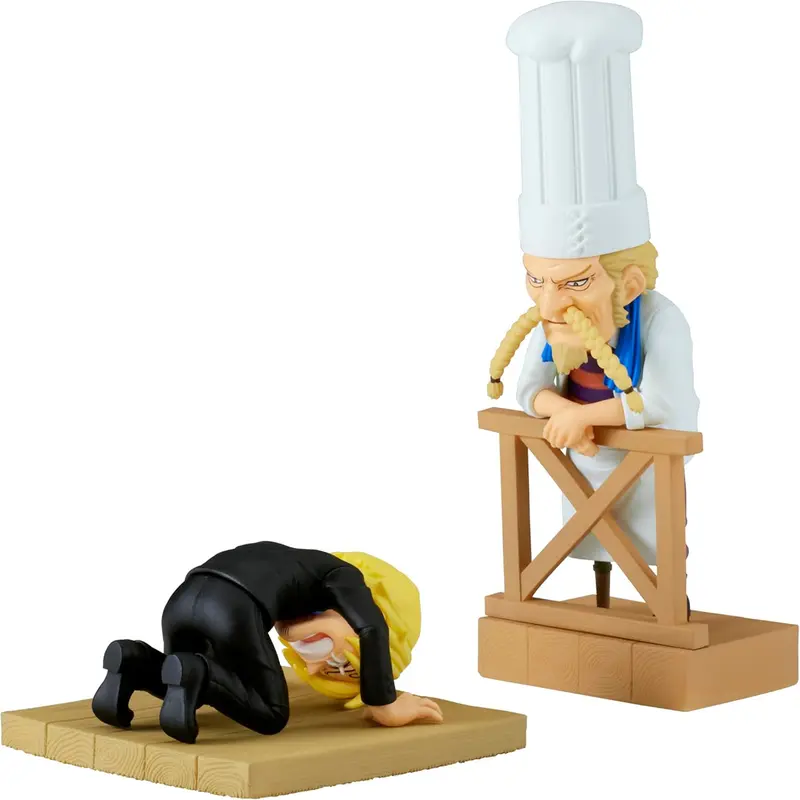One Piece - Sanji & Zeff - World Collectable Log Stories Figur - 8cm - Bandai Banpresto