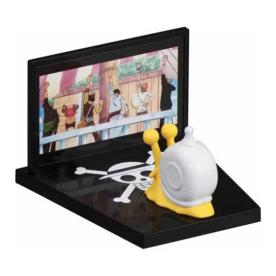 One Piece Teleschnecken Gashapon Figur Strohhutbande
