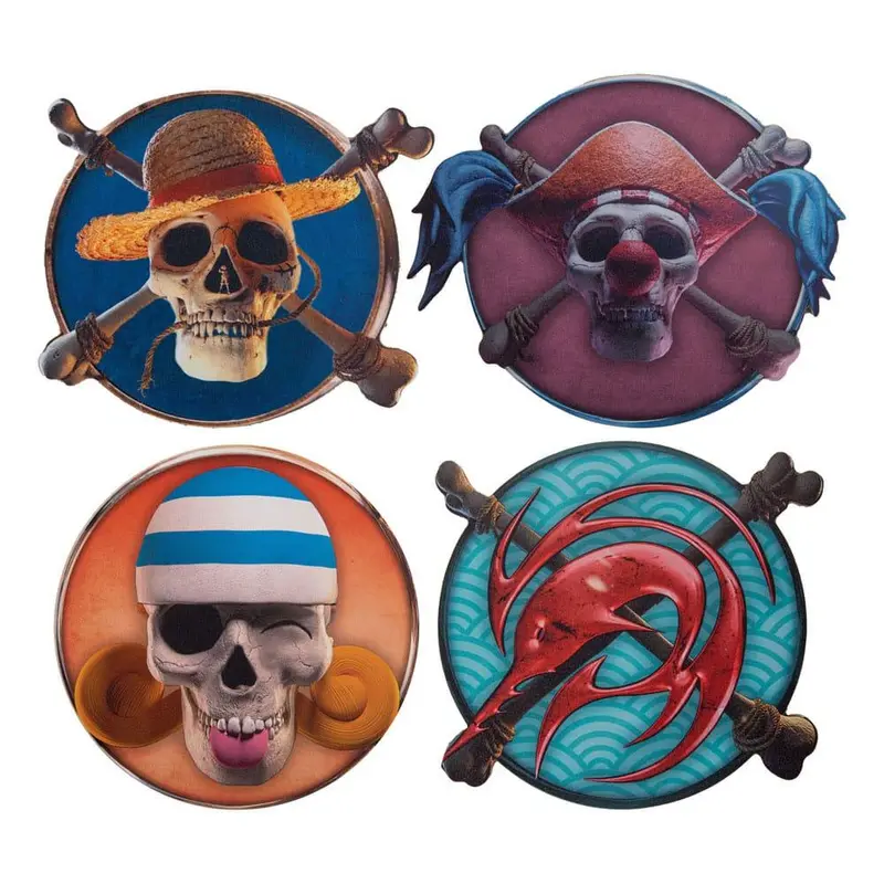 One Piece Untersetzer 4er-Pack