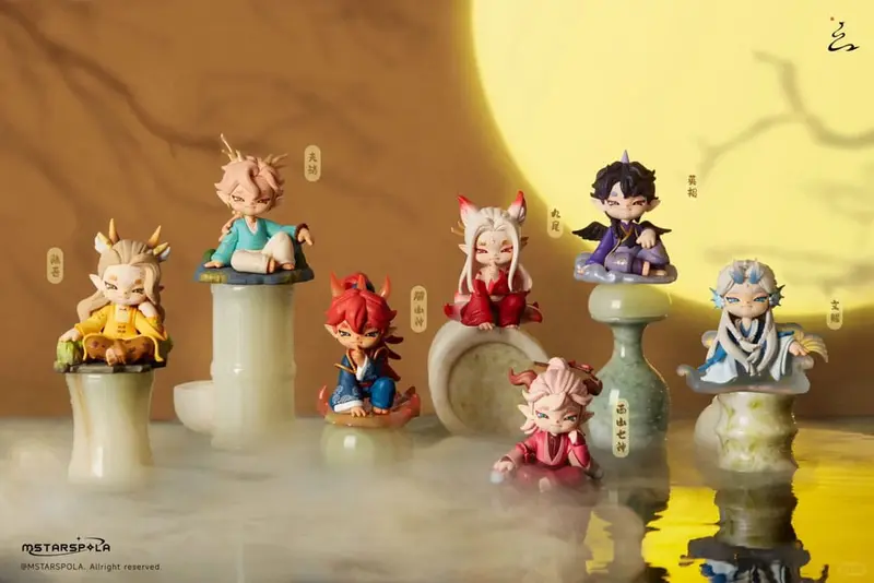 Original Character 6 Sammelfiguren Searching for Mountains and Seas, Stars 9 cm
