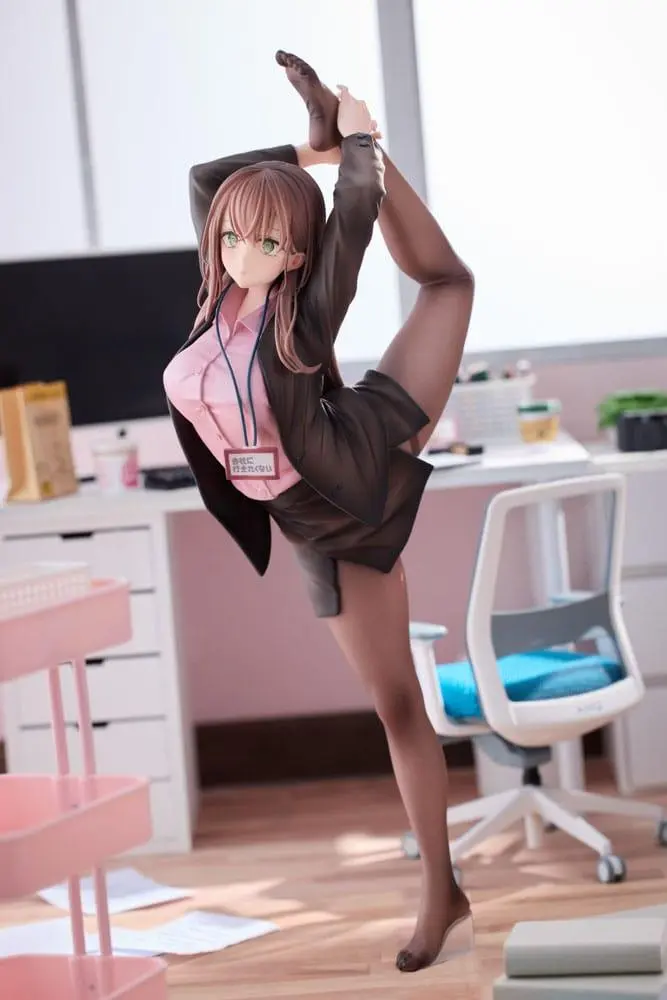Original Character PVC Statue 1/4 OL-chan Who Doesn't Want to Go to Work Pink Ver. 26 cm
