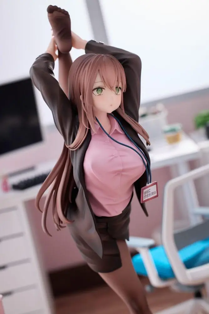 Original Character PVC Statue 1/4 OL-chan Who Doesn't Want to Go to Work Pink Ver. Deluxe Edition 26 cm