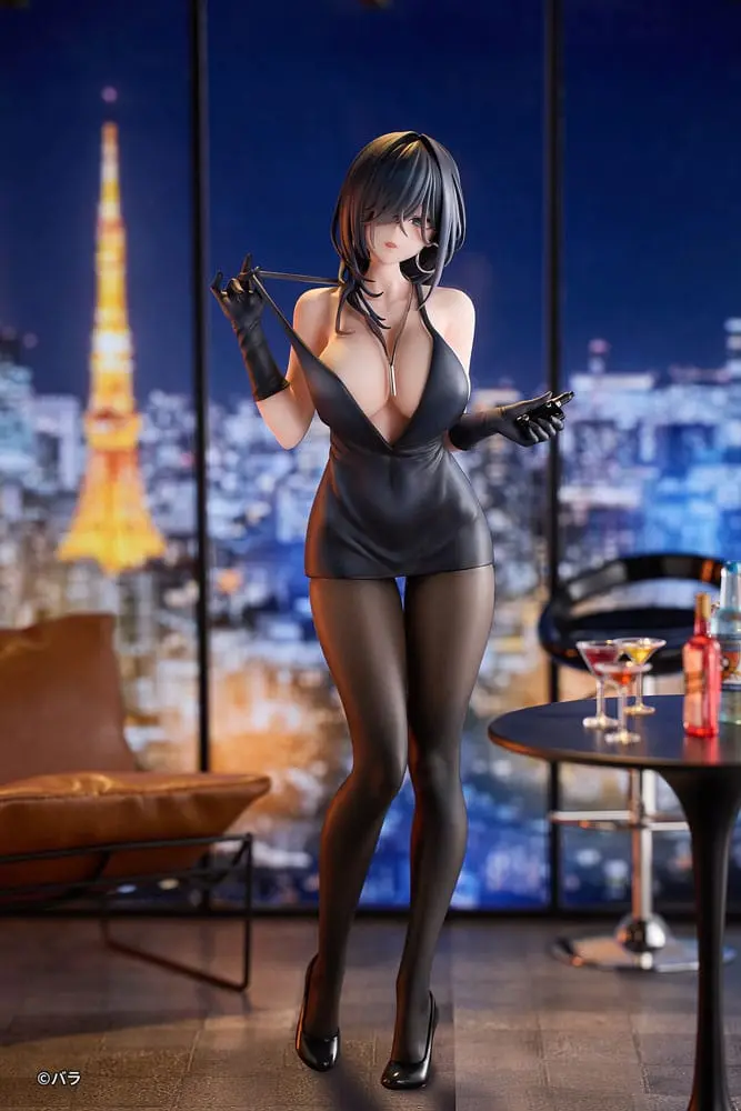Original Character PVC Statue 1/6 Ishimi Yokoyama Black One-piece Dress Ver. illustration by Bara 28 cm