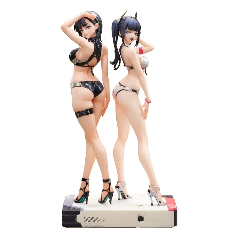 Original Character SSR PVC Statuen 1/6 Konno Ao & Hakuyou Maruko 30 cm