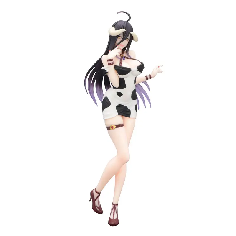 Overlord - Albedo - Cow Pattern Minidress Ver. - Trio-Try-iT PVC Statue - 21 cm - FuRyu