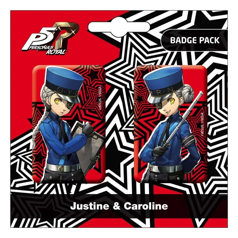 Persona 5 Royal Ansteck-Buttons Doppelpack Justine & Caroline