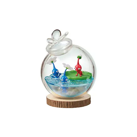 Pikmin Terrarium Collection Re-Ment Figur (5) "Take A Break At The Waterside"