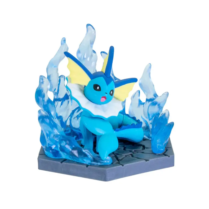 Pokemon Aquana Diorama Figur - Water vs. Grass Battle - Gashapon