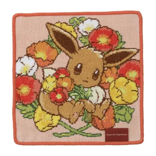 [Pokemon Center] Pokemon Fleur de Coquelicot Handtuch Evoli