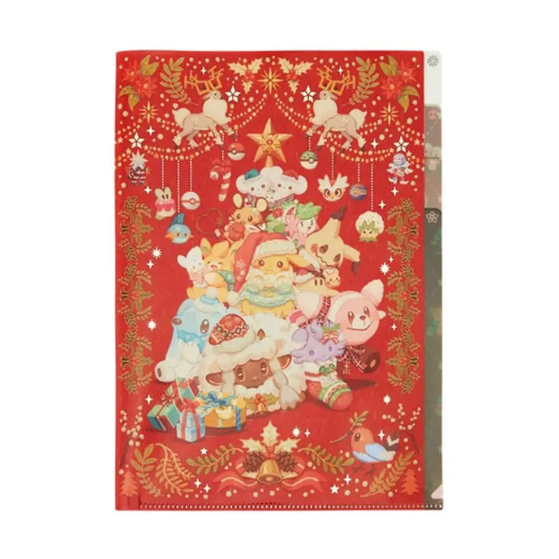 [Pokemon Center] Pokemon Heartwarming Christmas 2024 3-Pocket Clearfile