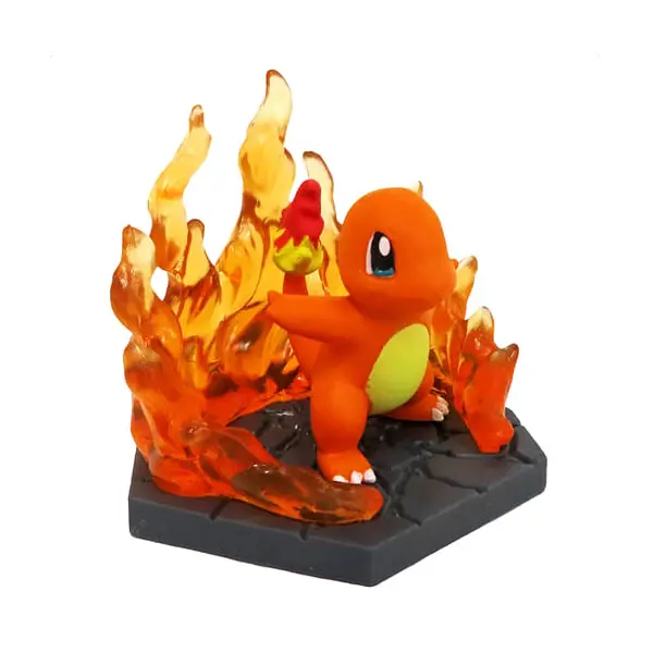 Pokemon Fire vs. Grass Battle Diorama Gashapon Figur Glumanda
