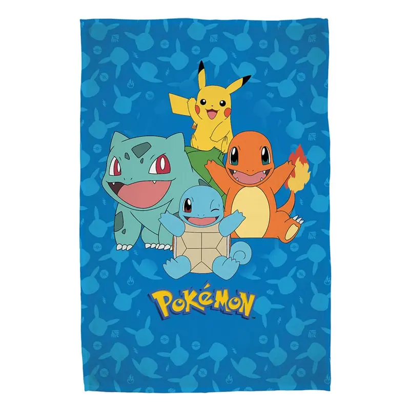 Pokemon Flanell-Fleecedecke Kanto Starter