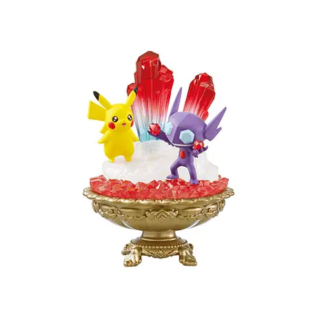Pokemon "Gemstone Collection Vol. 2" Re-Ment Figur (1) Pikachu & Zobiris