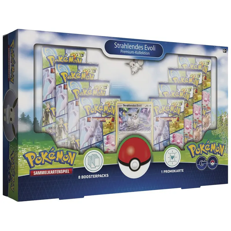 Pokemon GO TCG Strahlendes Evoli Premium-Kollektion (DE)