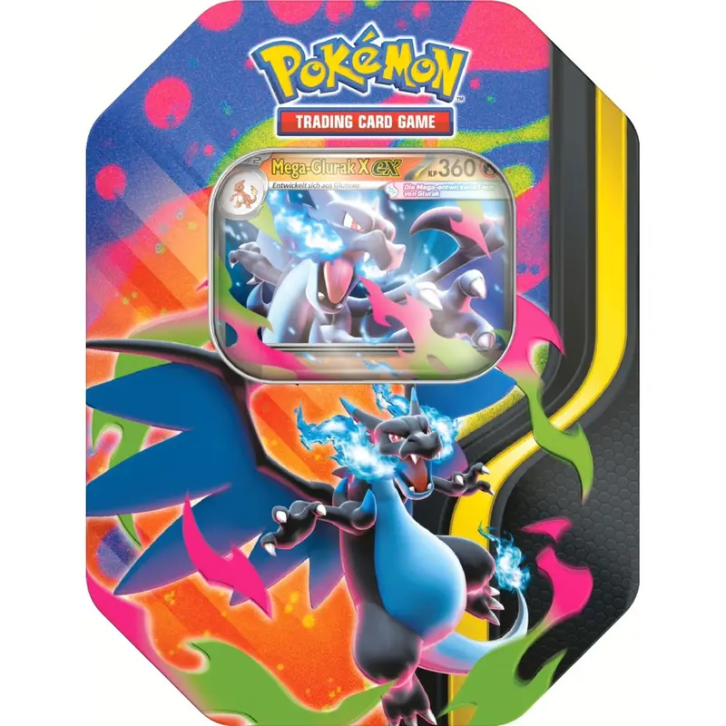 Pokémon - Mega-Entwicklung - Mega-Glurak X ex Tin Box (deutsch)