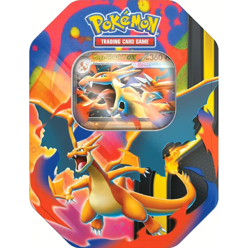 Pokémon - Mega-Entwicklung - Mega-Glurak Y ex Tin Box (deutsch)