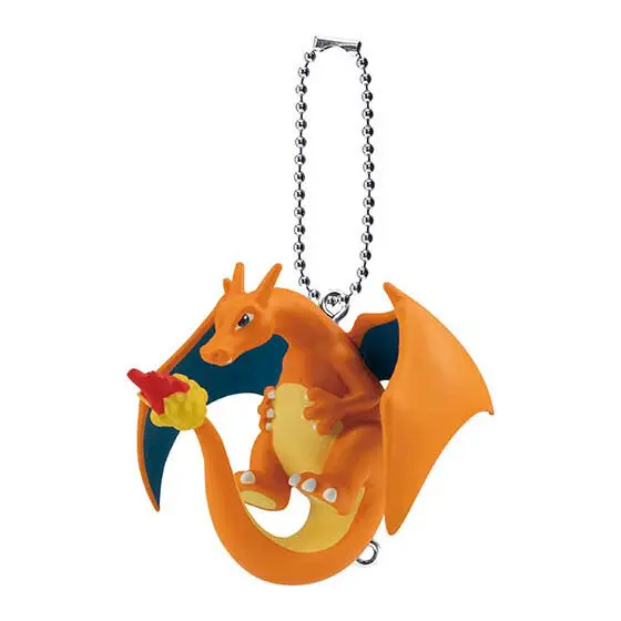 Pokemon Pinch & Connect Vol. 7 Gashapon Anhänger Glurak (Kugelkette)
