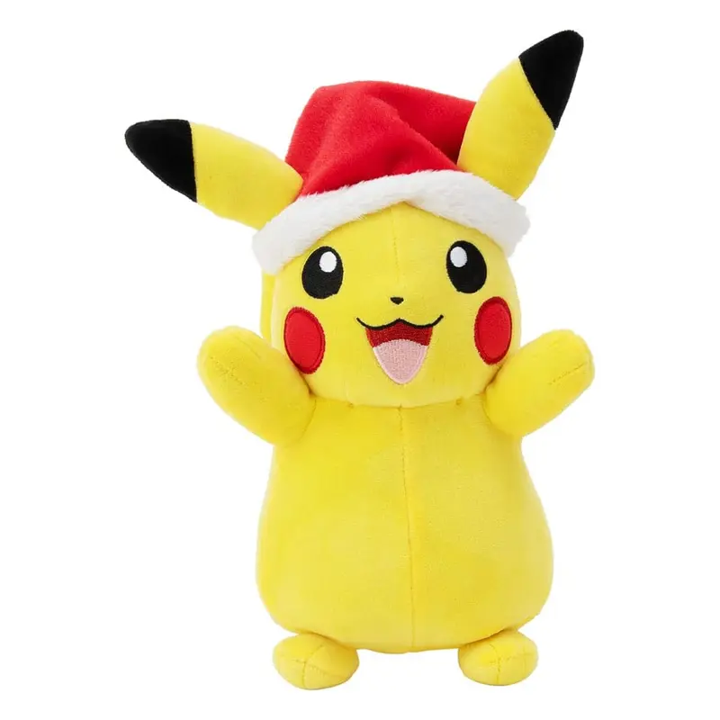 Pokémon Plüschfigur Winter Pikachu mit Weihnachtsmütze 20 cm
