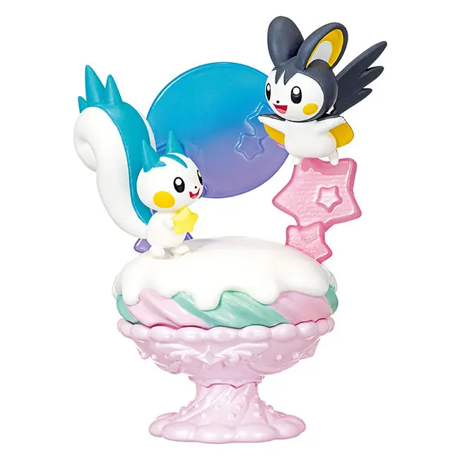 Pokemon Pop'n Sweet Collection Re-Ment Figur (4) Pachirisu & Emolga