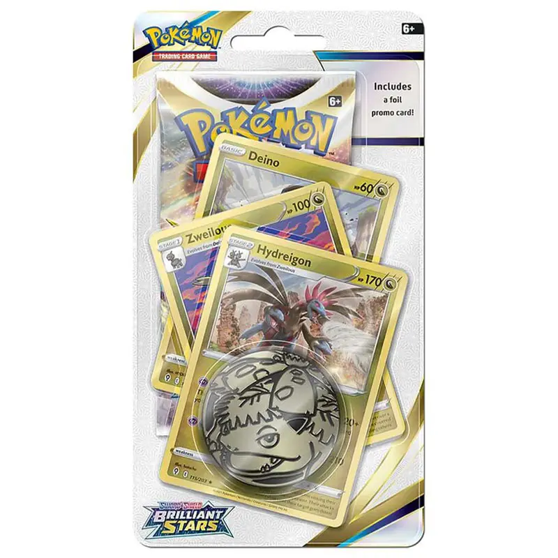 Pokemon TCG PREMIUM Checklane Blister Sword & Shield - Brilliant Stars Hydreigon (EN)