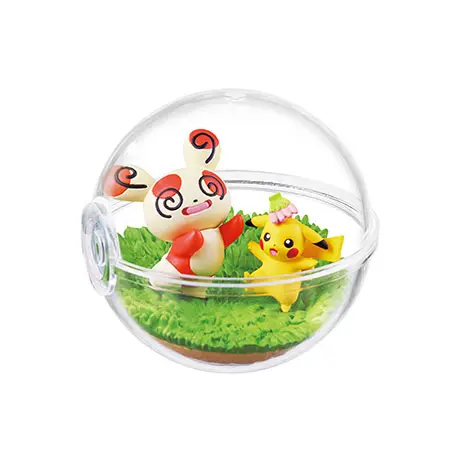 Pokemon Terrarium Collection "Everyday is a Happy Day" Re-Ment Figur (1) Pandir & Pikachu