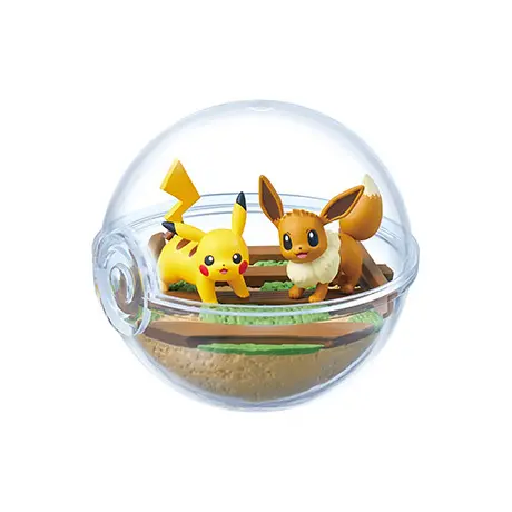 Pokemon Terrarium Vol. 13 Re-Ment Figur (1) Pikachu & Evoli