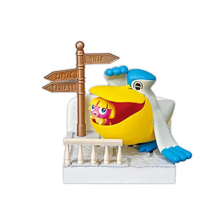 Pokemon Town 3 Seaside Promenade Re-Ment Figur (2) Pelipper & Kussilla