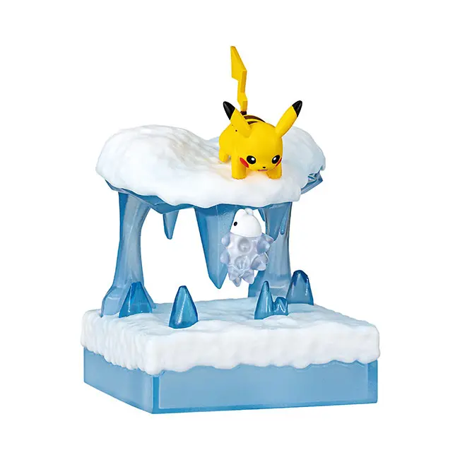 Pokemon World 3 Frozen Snowfield Re-Ment Figur (1) Pikachu & Snomnom