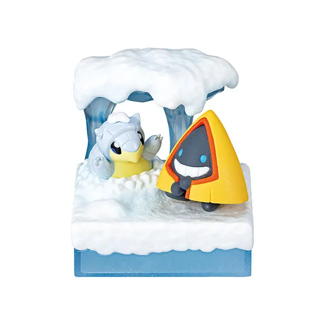 Pokemon World 3 Frozen Snowfield Re-Ment Figur (3) Alola Sandan & Schneppke