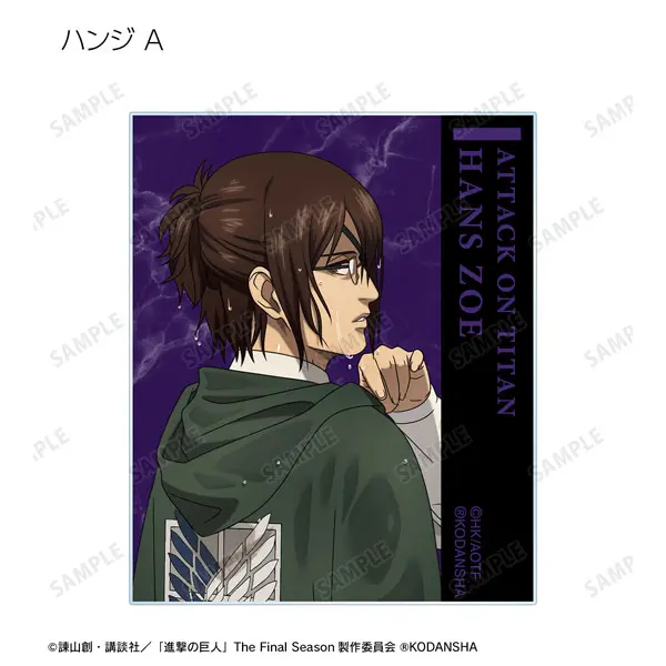 [Pop Up Store] Attack on Titan Leading The Fight Version Acrylkarte Hanji (A)